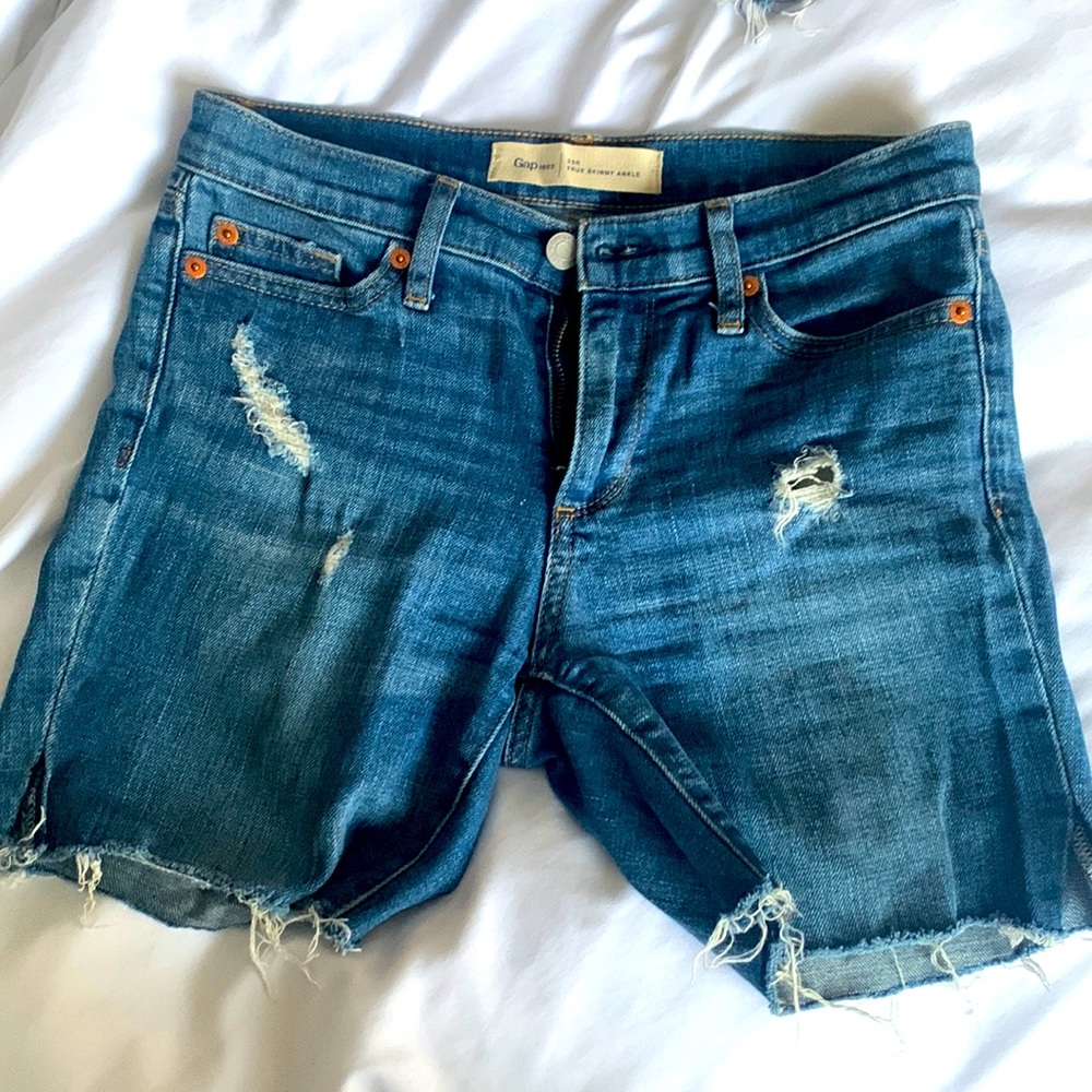 Gap jean shorts cut offs
